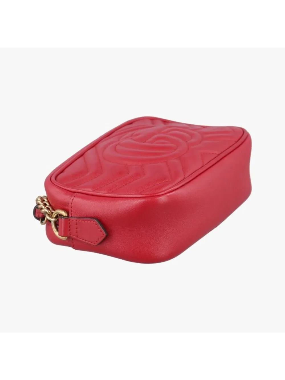 Gucci GG Marmont Red Leather Shoulder